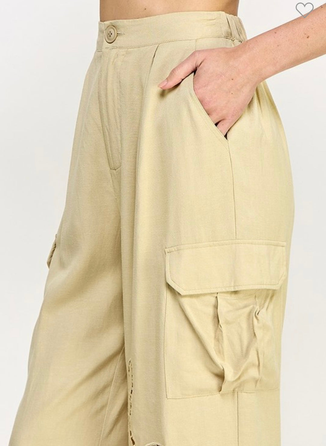 Laser Embroidery Cargo Pants