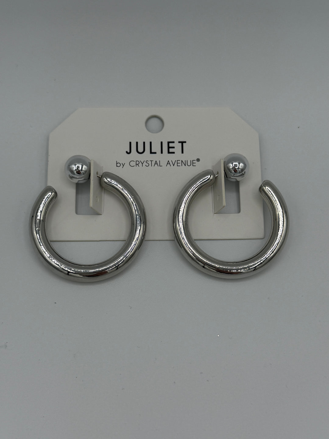 Chunky Silver Lightweight Hoop