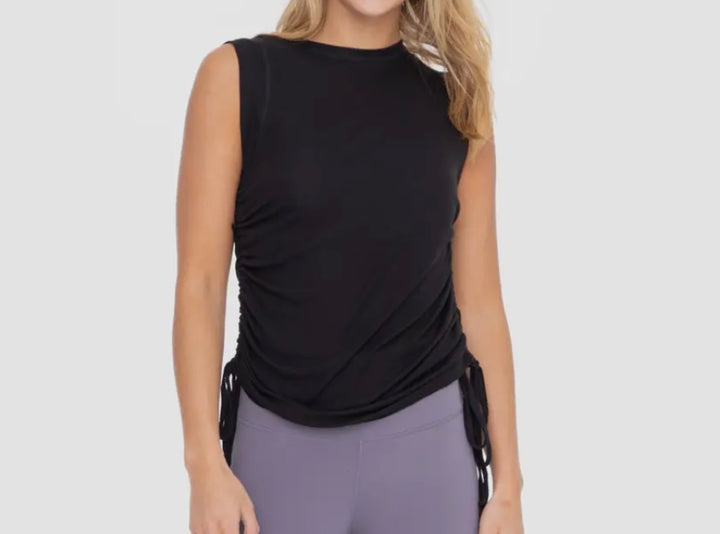 Tencel Sleeveless Top Black