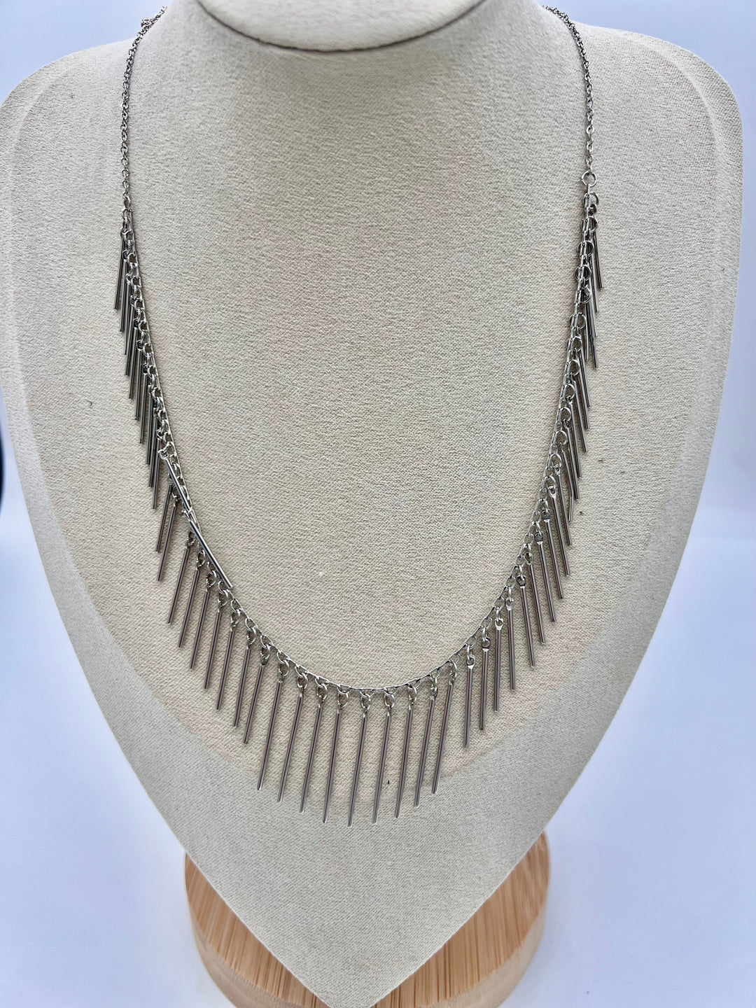 Fringe Necklace Silver