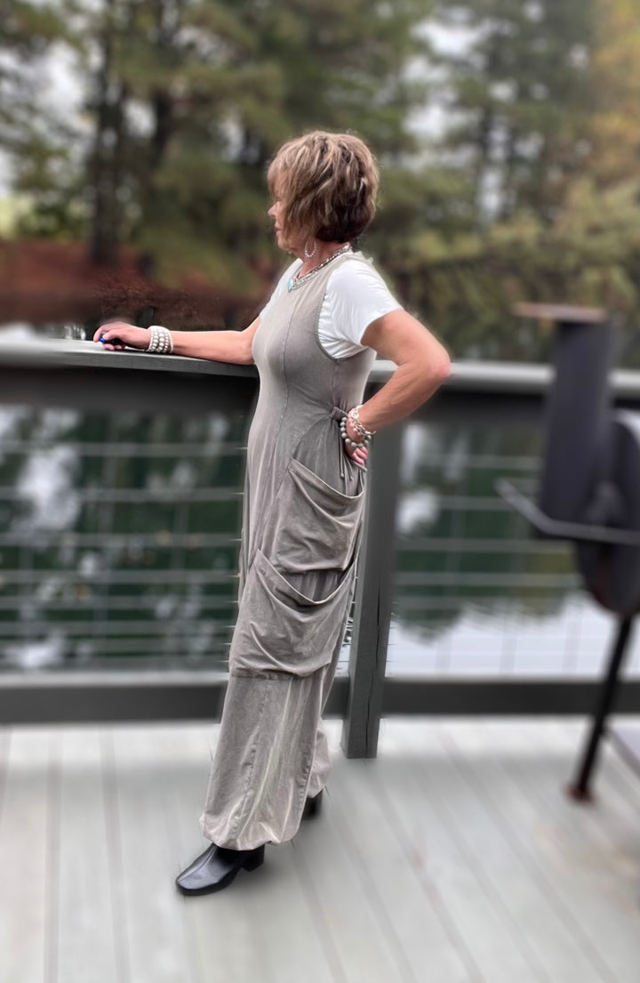 Walk This Way Jumpsuit in Ash