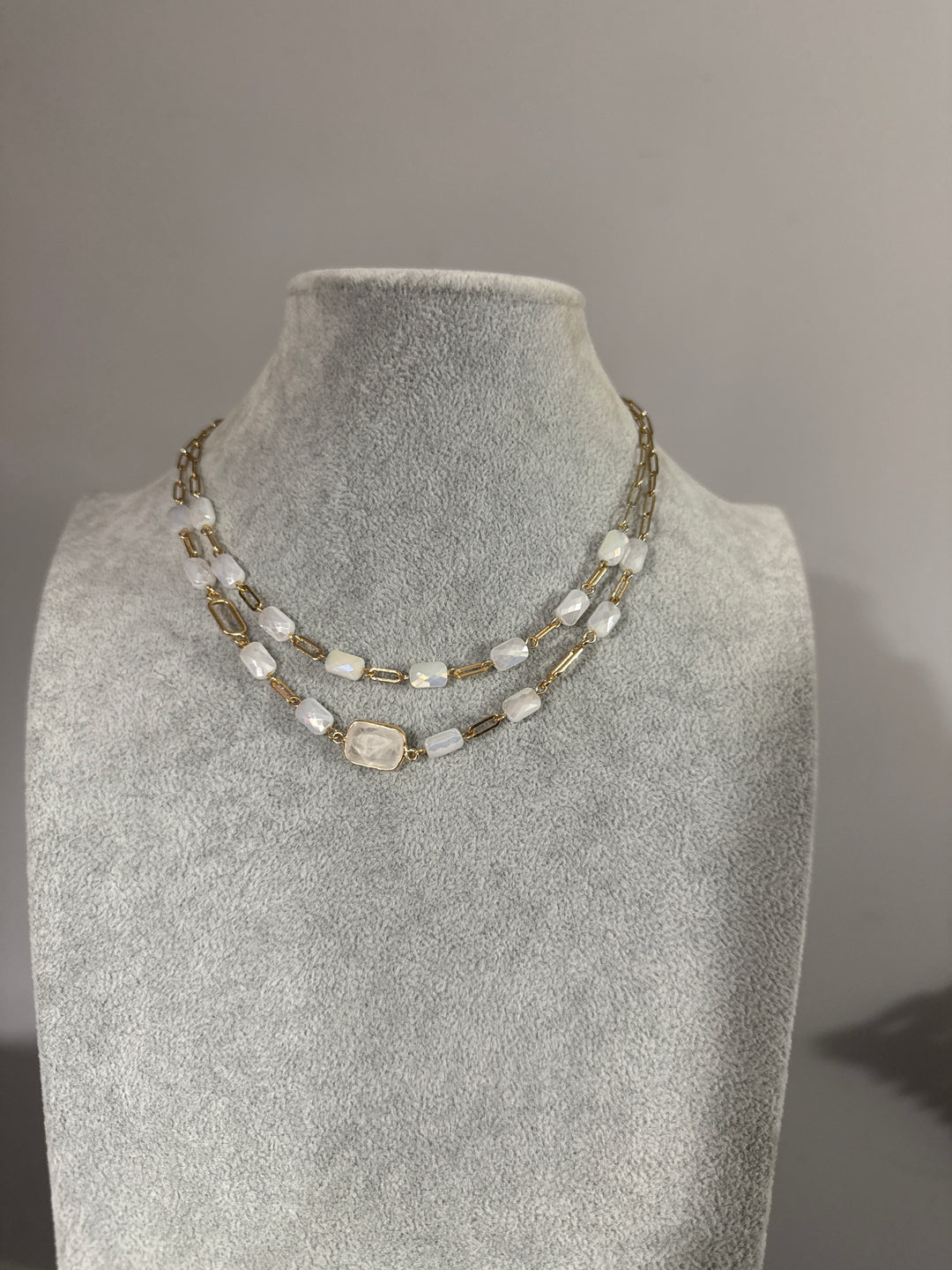 Box Pearls Shimmer Necklace