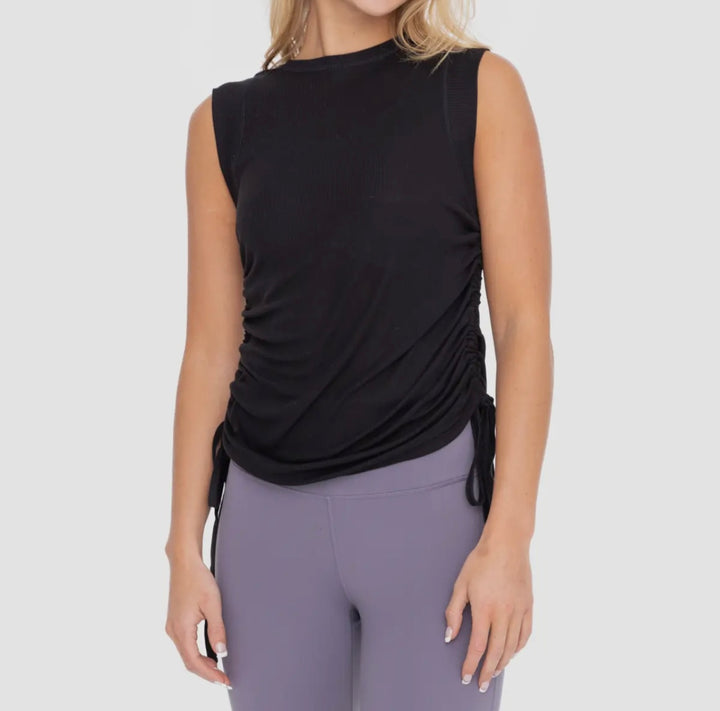 Tencel Sleeveless Top Black