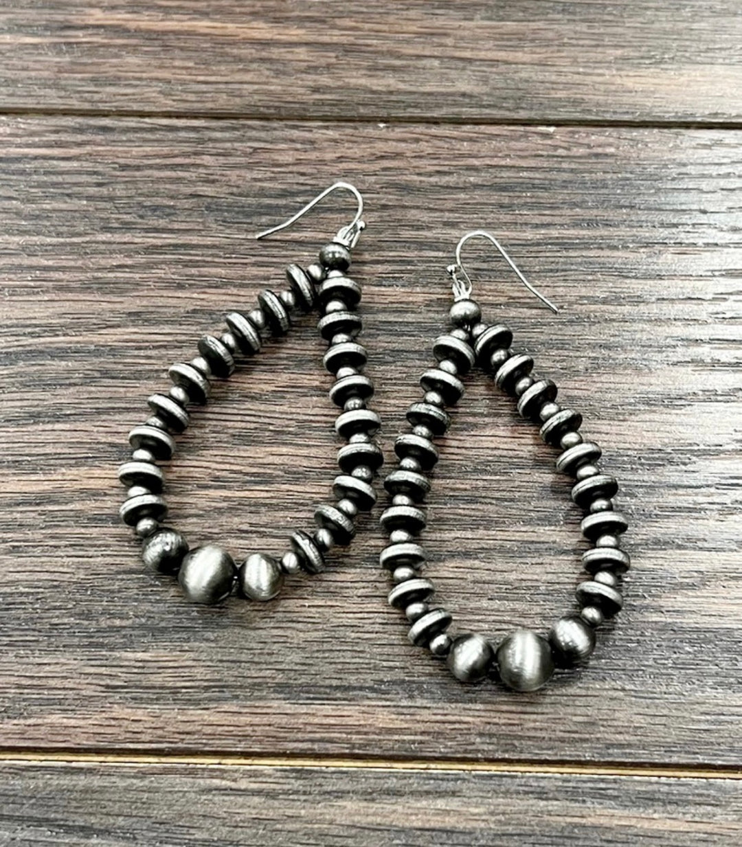 Navajo Pearl Teardrop Earrings