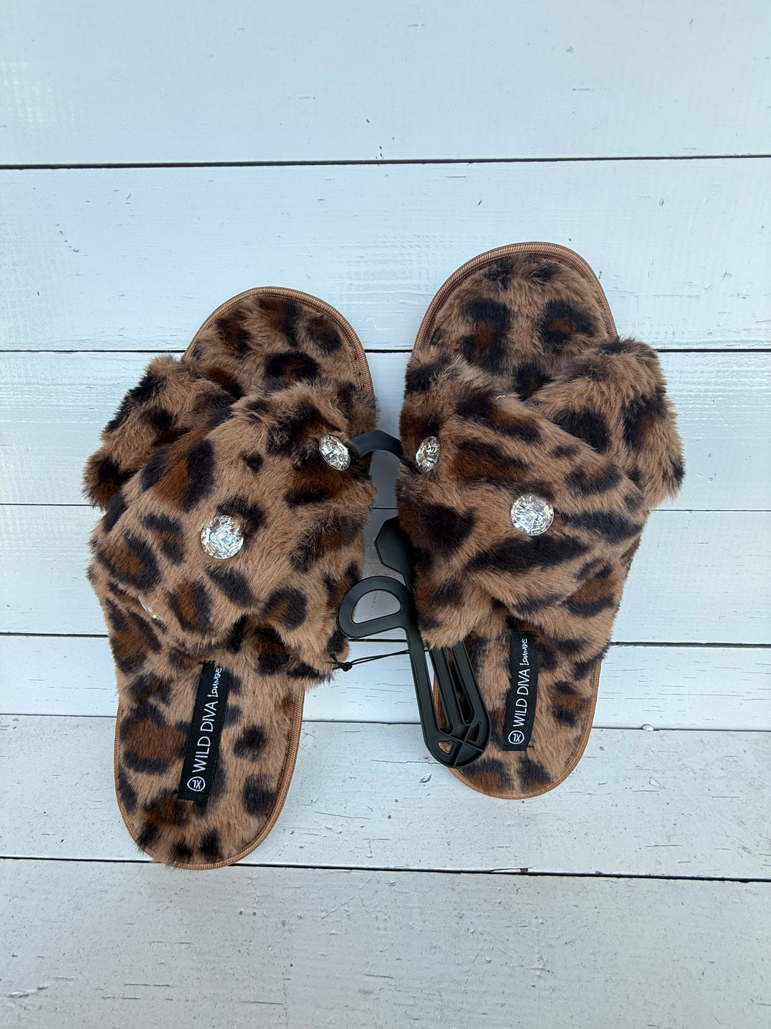 Leopard Bling Lounge Shoes