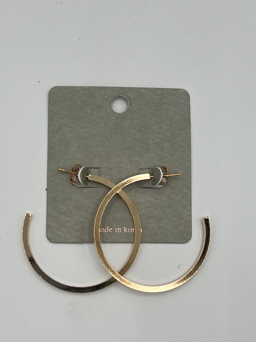 Square Hoop Earrings Gold