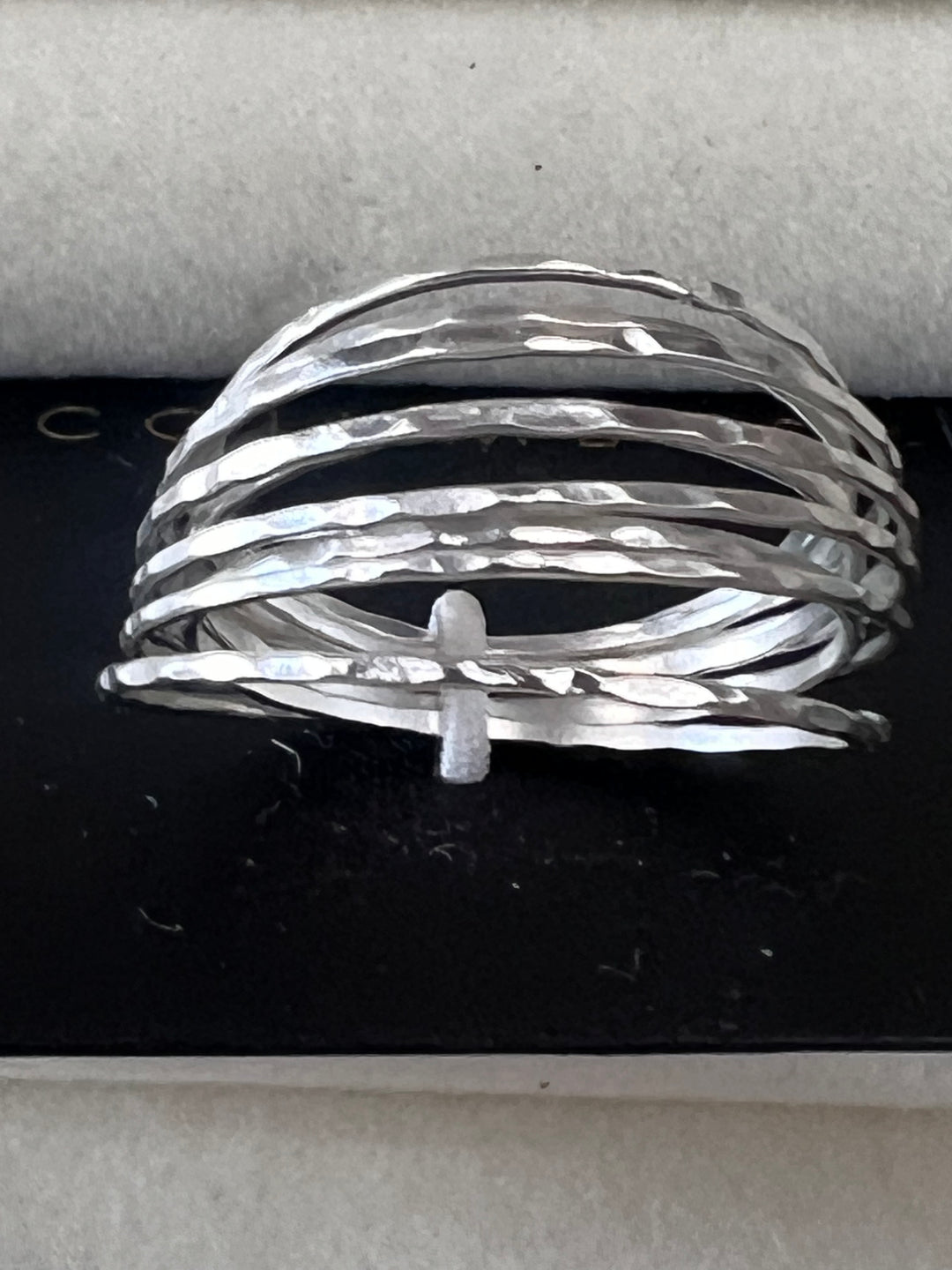 Vintage Shiny silver Ring Set