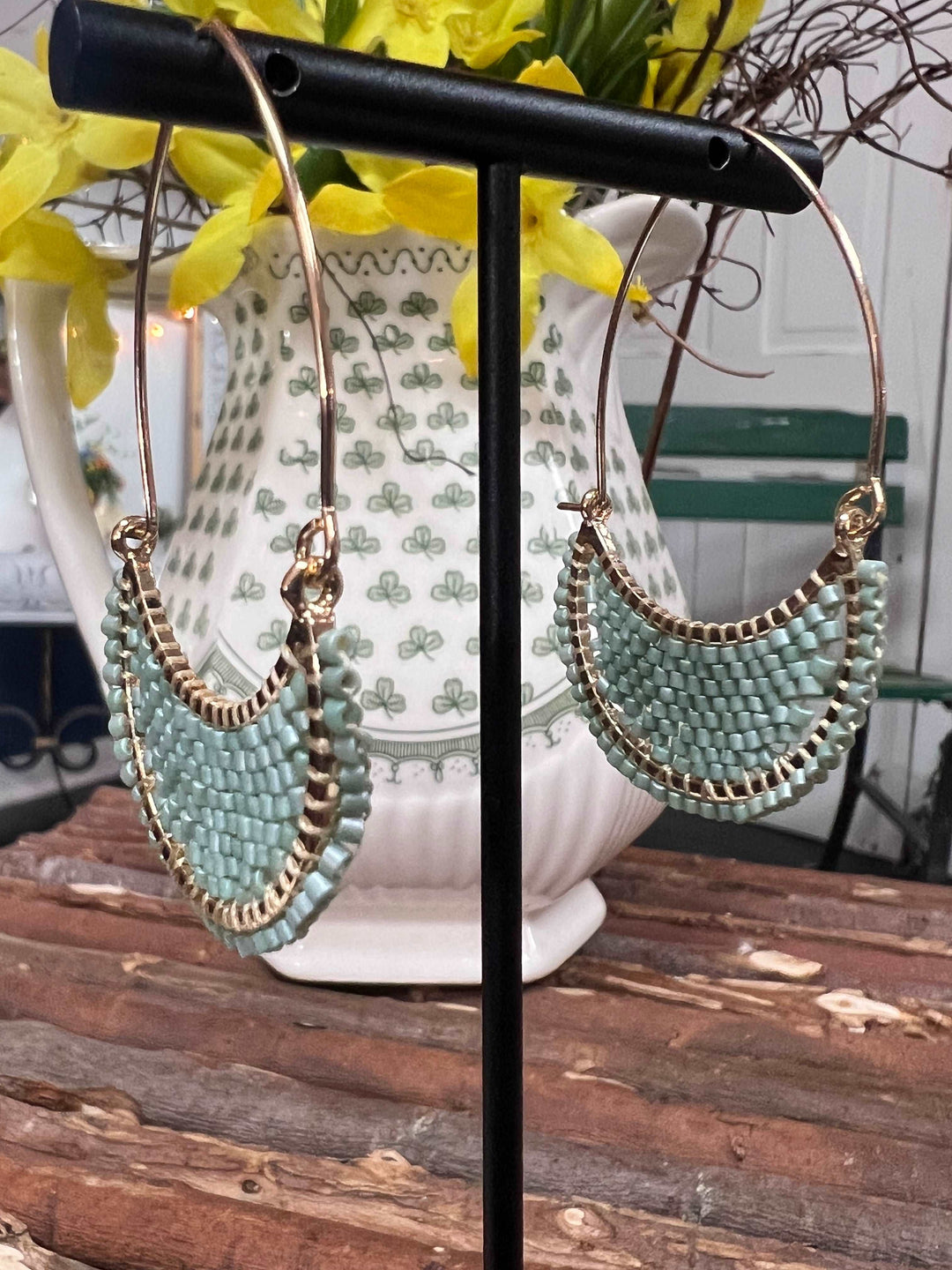 Happy and Classy Earrings Teal