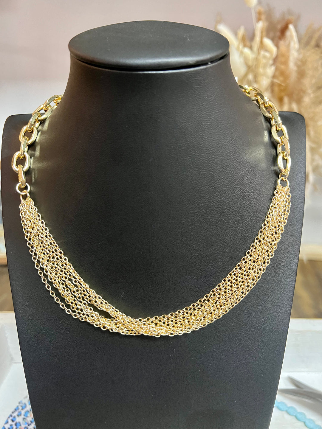 Gold Multi Strand Necklace