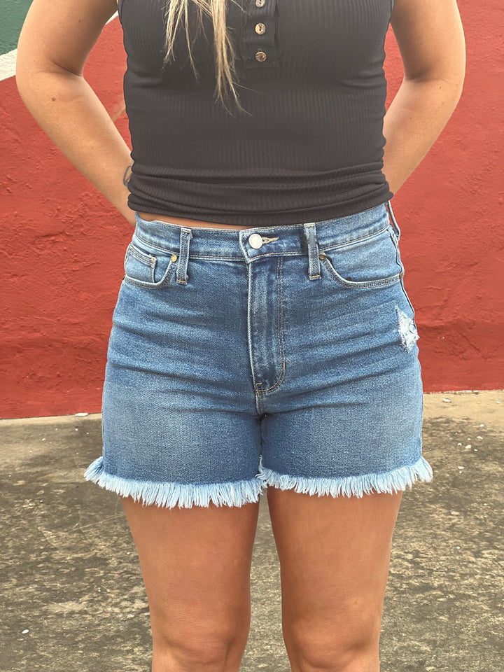 Monica Medium Wash Shorts