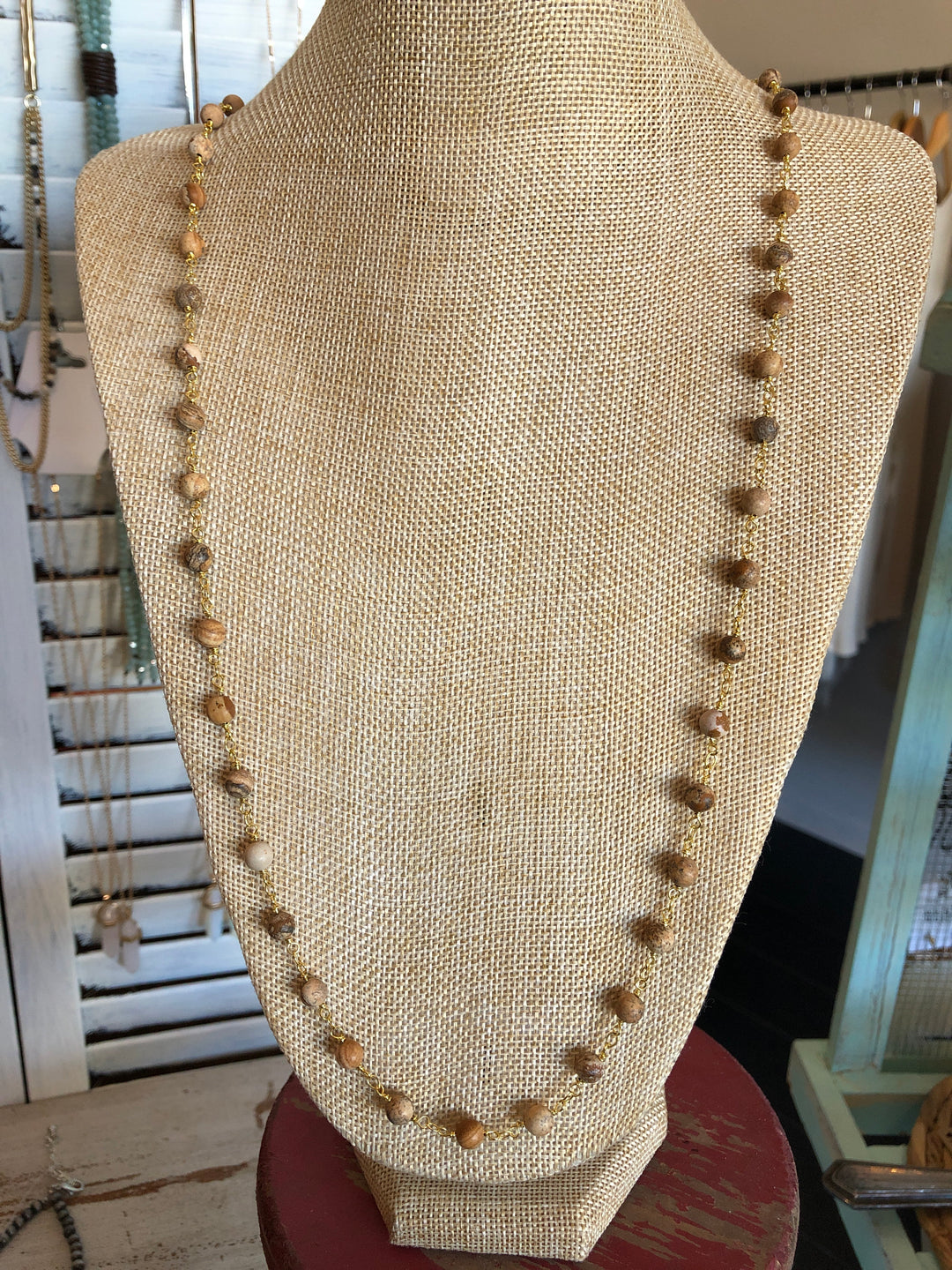 Wood Bead Necklace