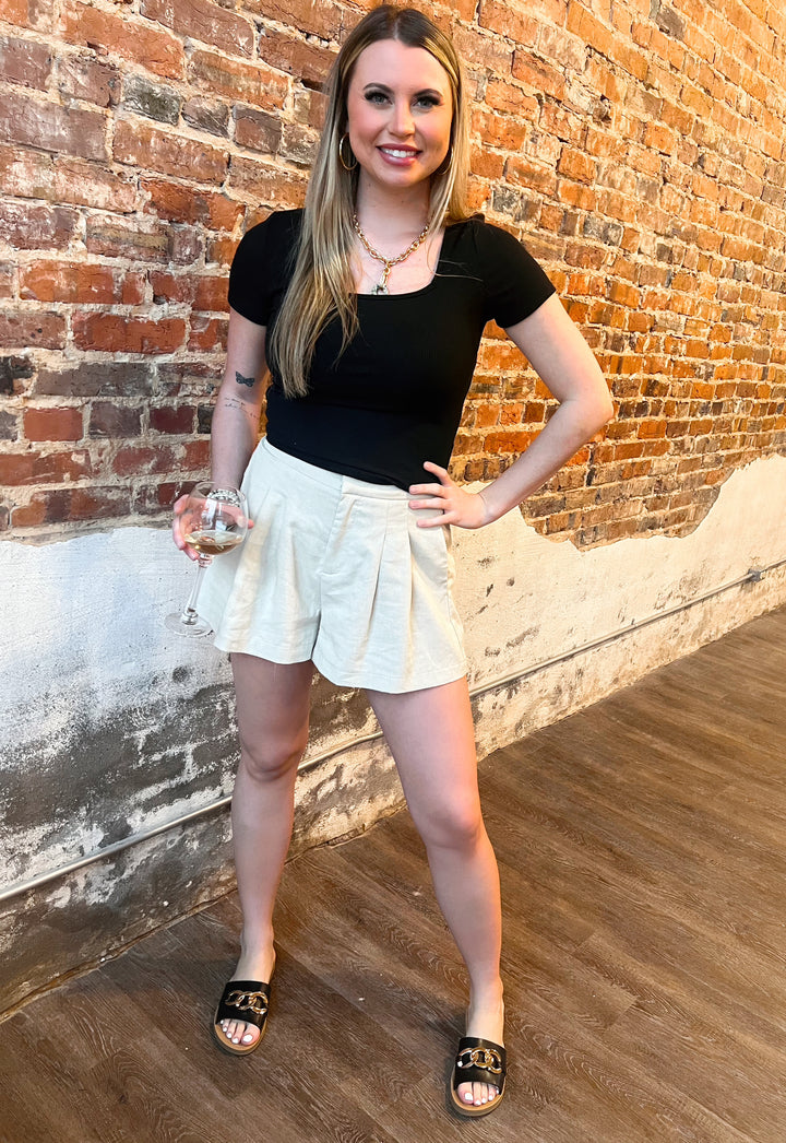 Caitlyn Pleated Shorts