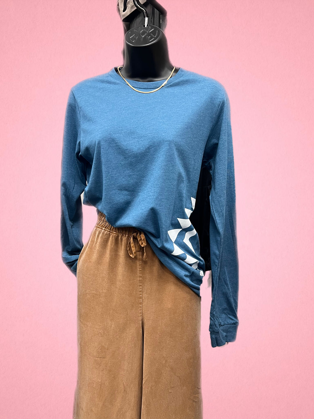 Take a Walk Long Sleeve Tee, Dark Teal