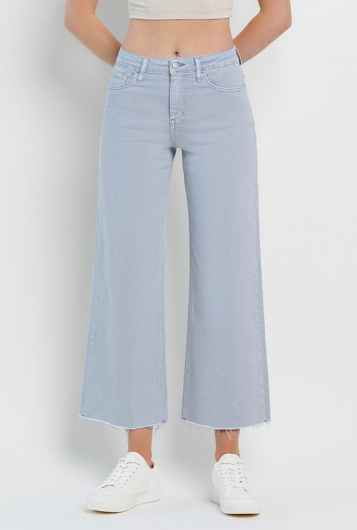 Crop Wide Leg Jeans Light