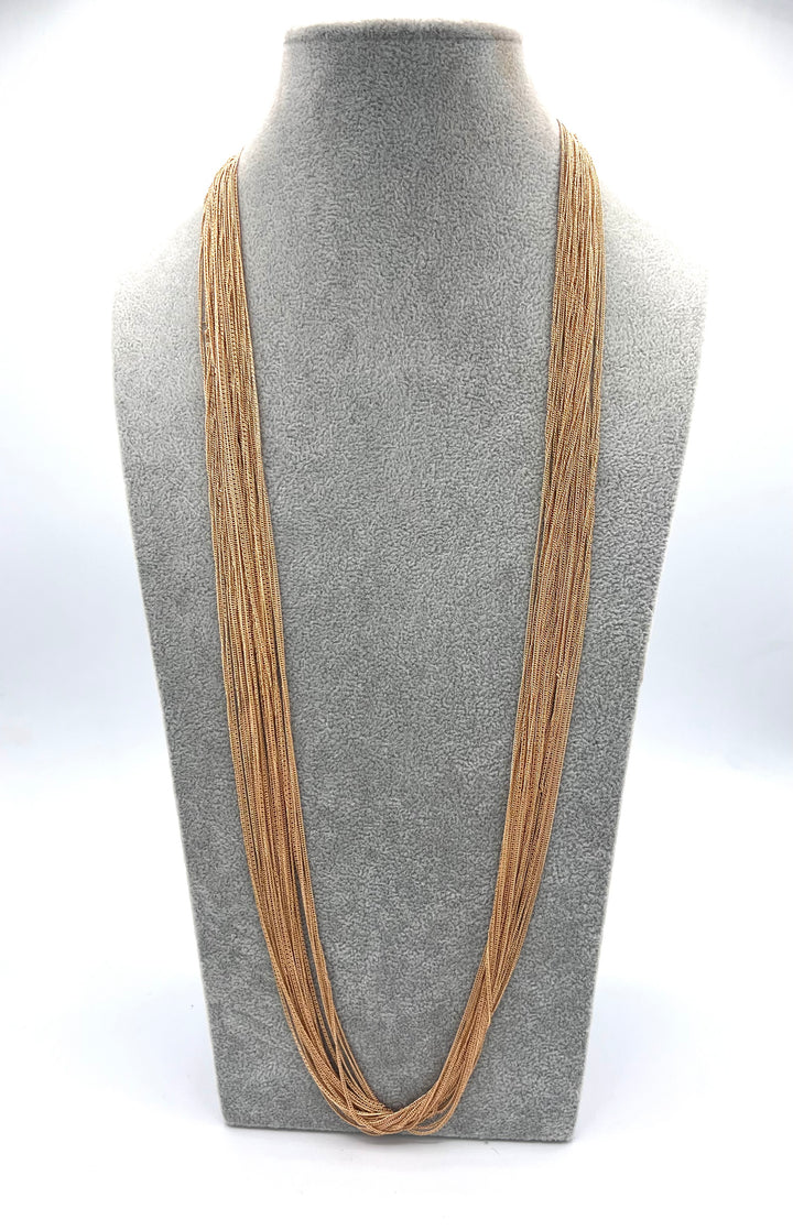 Multi Layered Necklace Gold