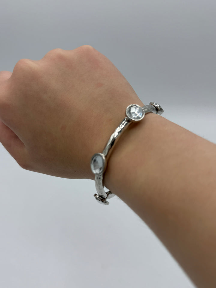 Date Night Stretch Bangle with Crystal Stones