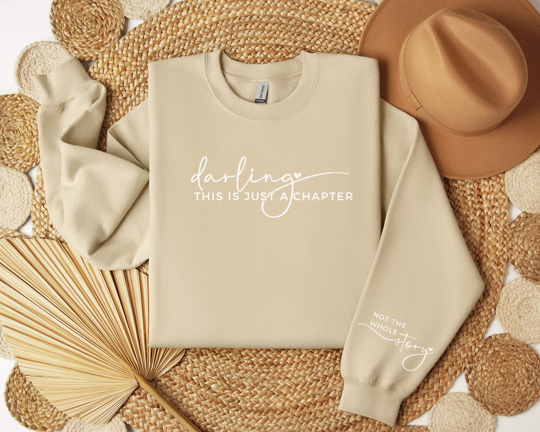 Darling This is Just a Chapter Sweatshirt Sand