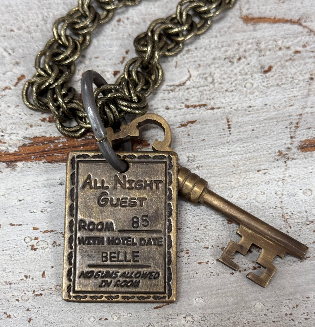 Hotel Key Charm Necklace