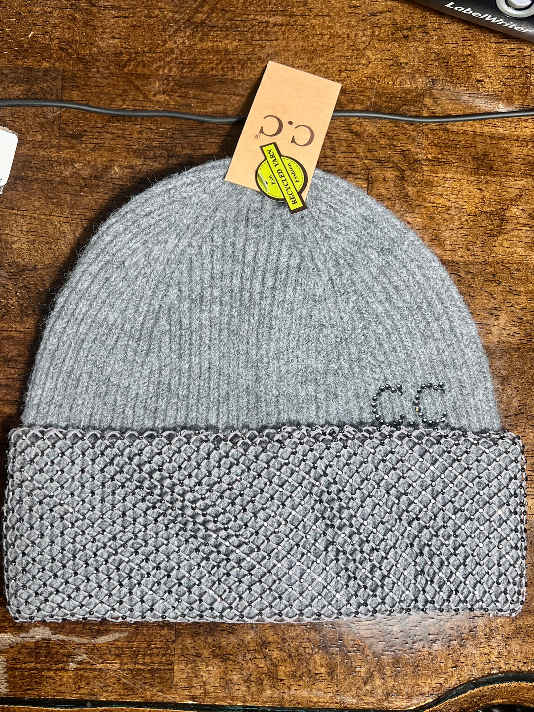CC Beanie in Grey and Silver