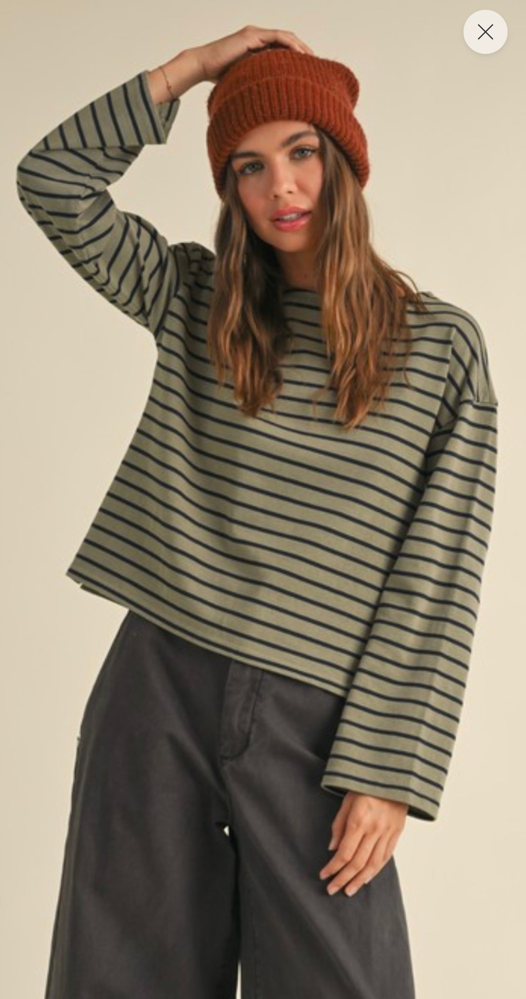 Striped Long Sleeve Top