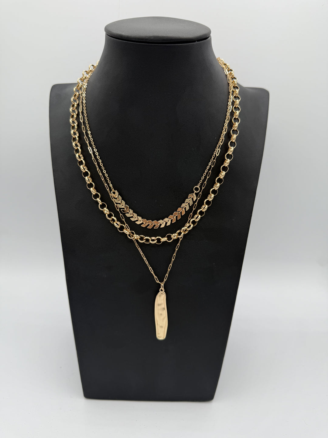 Gold 3 Layered Necklace