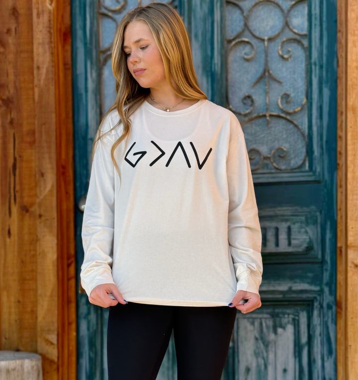 Bone God is Greater than Fear Long Sleeve