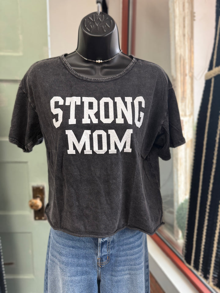 STRONG MOM Mineral Wash Top
