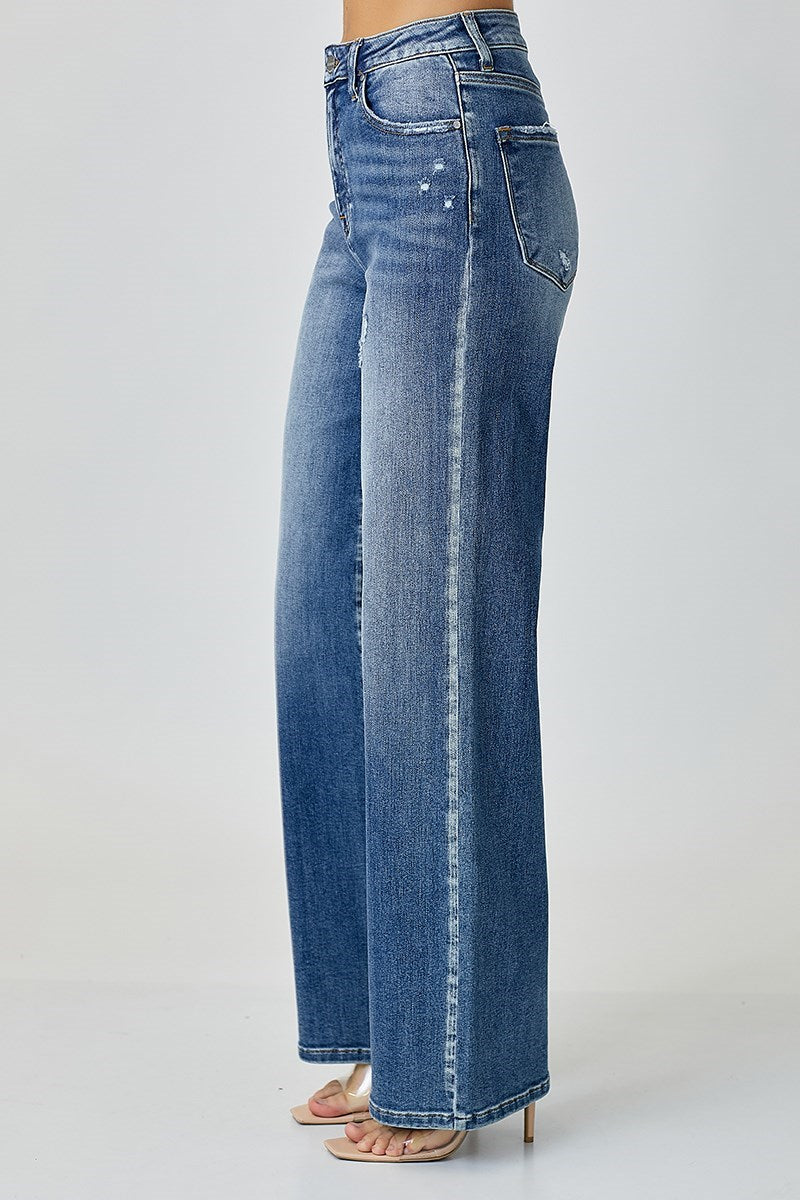 Risen High Rise Medium Wash Jean