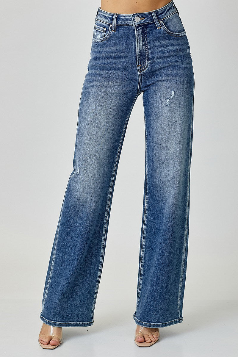 Risen High Rise Medium Wash Jean