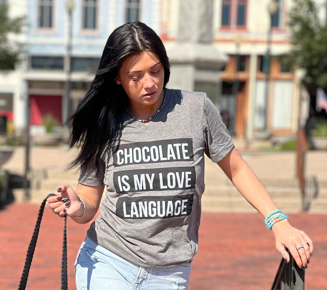 Chocolate Is My Love language Tee