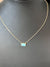 Dainty Gold Dipped wTurquoise Stone Necklace