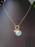 Turquoise Round Stone with Pearl and Crystal Necklace