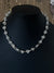 Matte Silver Knotted Chain Necklace