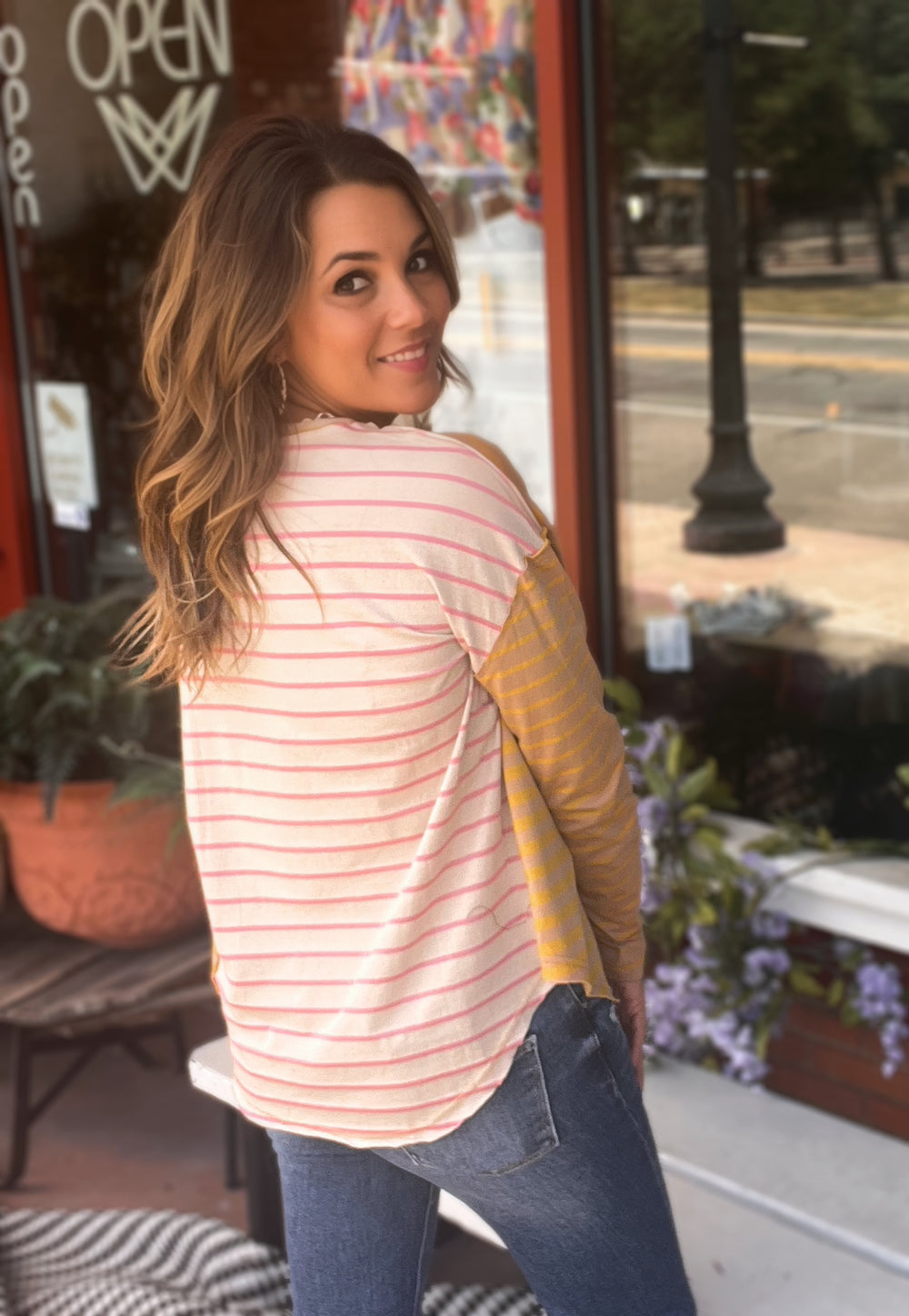 Fall is in the Air Striped Top