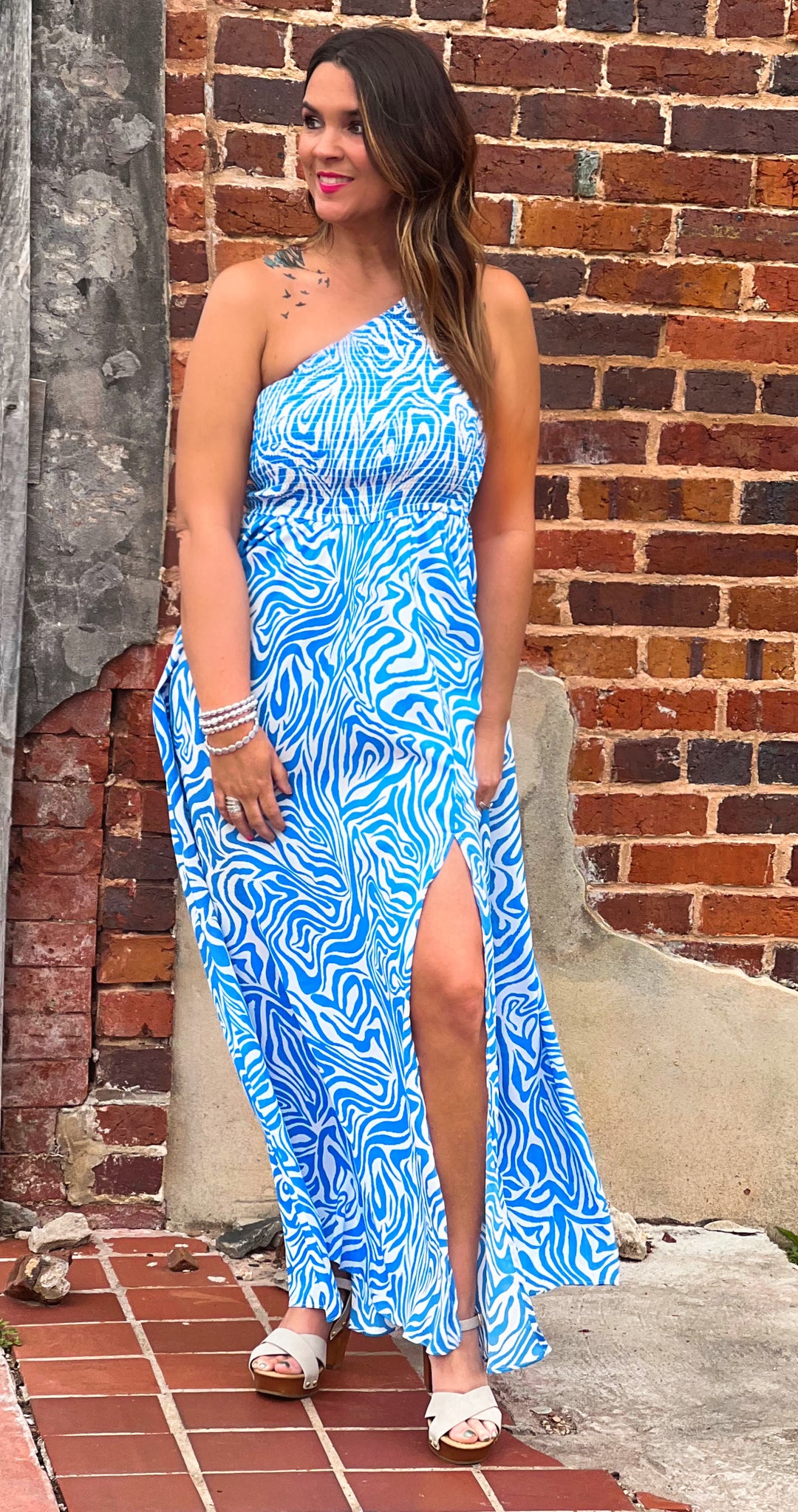 Caribbean Waves Maxi Dress