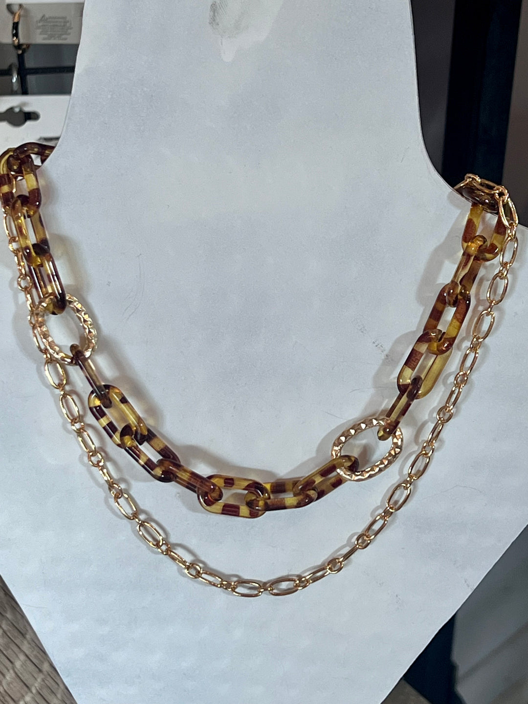 Dual Chain choker Necklace