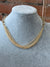 Gold Chain link Multi Strand Necklace