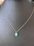 Dainty Gold w/Turquoise Stone Necklace