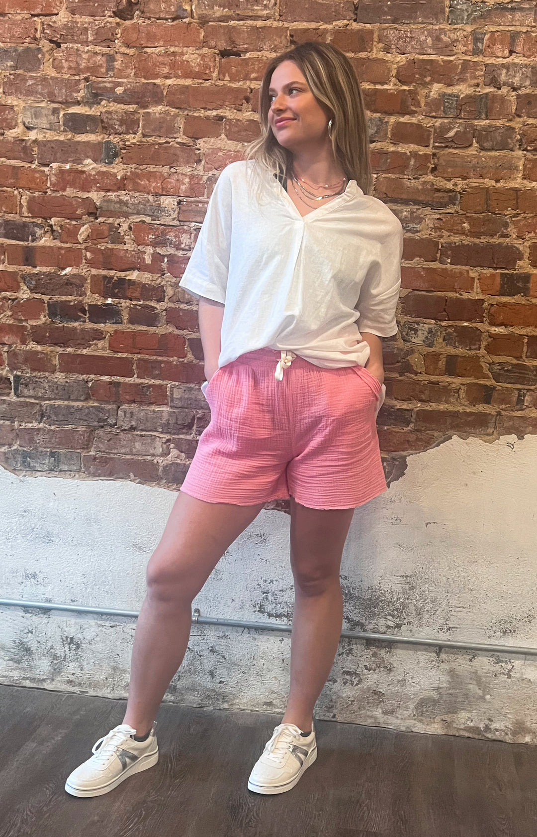 Summer Comfort Shorts in Pink