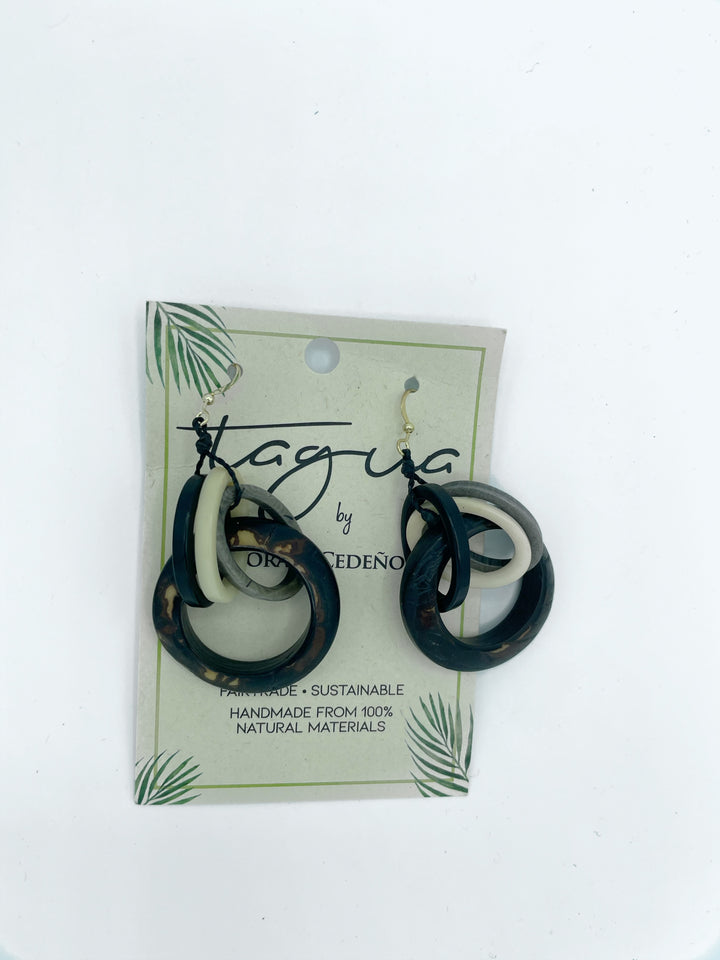 Tiffany Earrings Black/Cream