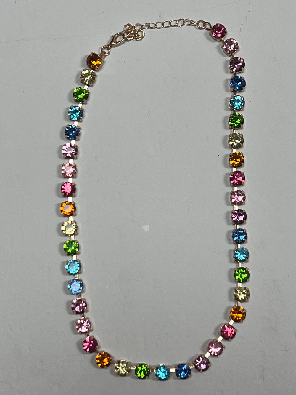 Multicolor Rhinestone Necklace