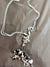 Silver w/Silver and Black Charms Necklace