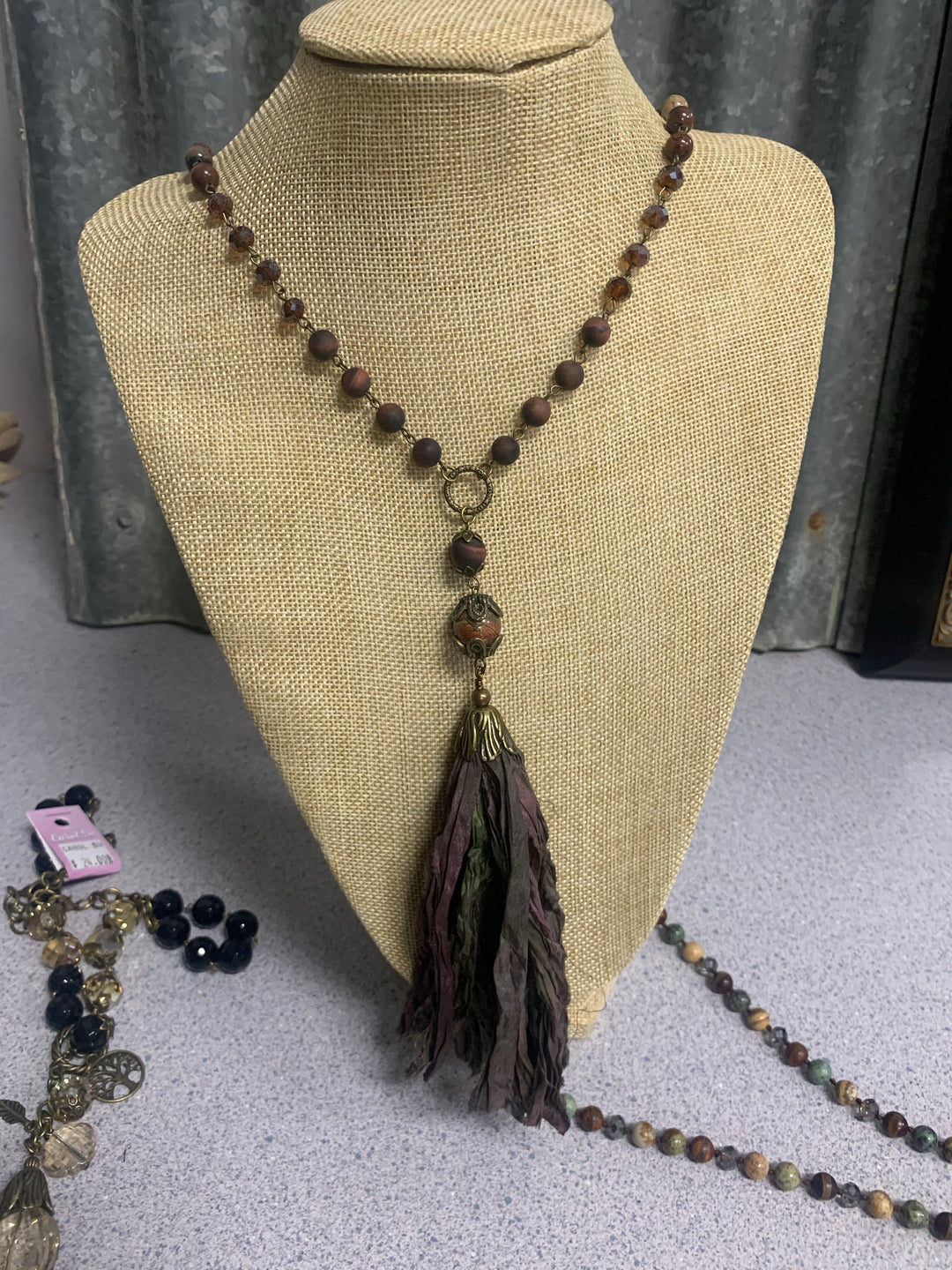 Rag Tassel Necklace