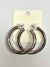 Shiny Silver Bold Hoop Earrings