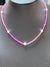 Pink Seed Bead Choker Necklace