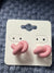 Pink Clay Knot Earrings