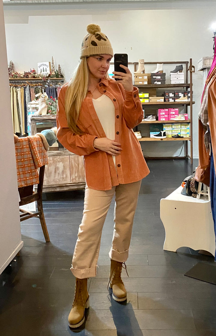 Vintaj HR Khaki Color Straight Denim Jeans